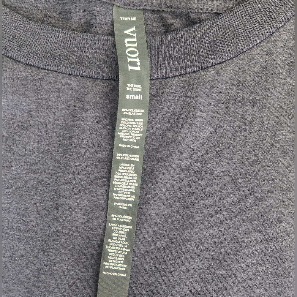 Vuori Daydream Crew Sweater In Blue Heather. (D6) - Picture 8 of 11